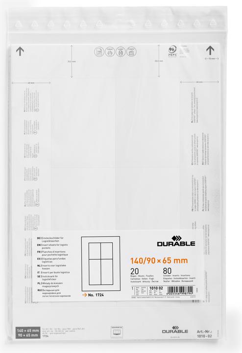 Produktbild Durable Einsteckschilder für Logistiktaschen