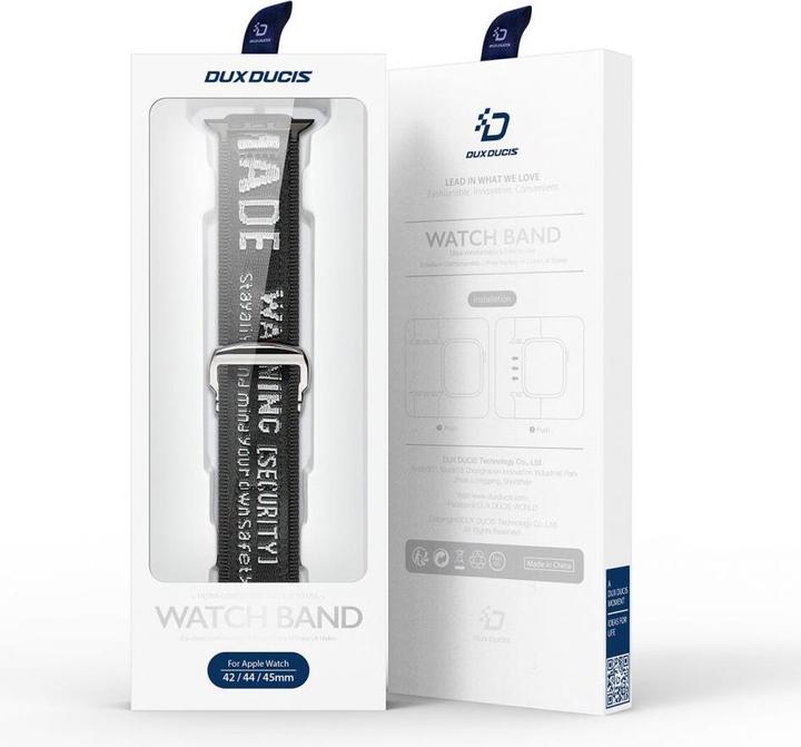 Produktbild Dux Ducis Strap (Outdoor-Version) Armband für Apple Watch Ultra, SE, 8, 7, 6, 5, 4, 3, 2, 1 (49, 45 (45 mm, 44 mm, 42 mm, 49 mm, Edelstahl, Nylon)