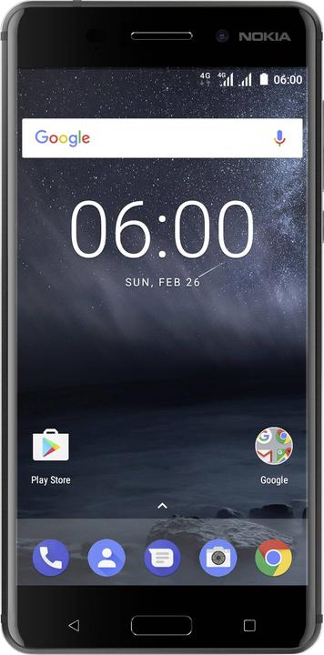 Nokia 6 (32 Go, Bleu tempéré, 5.50", Double SIM hybride, 16 Mpx, 4G)