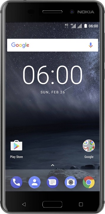 Nokia 6 (32 GB, Tempered Blue, 5.50", Hybrid Dual SIM, 16 Mpx, 4G)