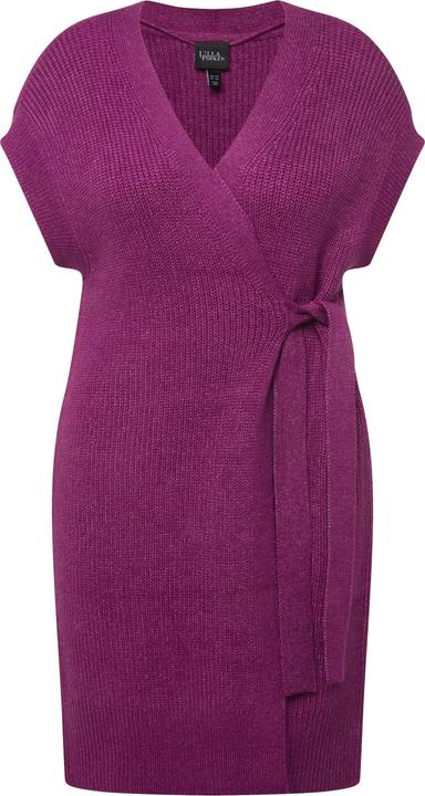 Actual product image Ulla Popken Knit Sleeveless Wrap Cardigan (50, 52)