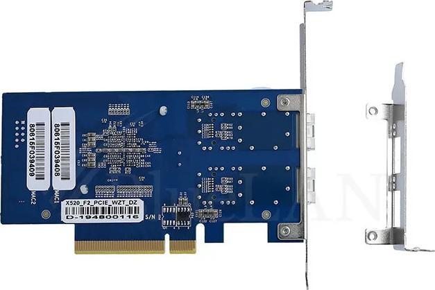 Actual product image BlueLAN Converged Network Adapter X520-DA2, Ethernet, FCoE, 10GbE Dual Port SFP+, Chipset: Intel 82599, PC (Mini PCI Express)