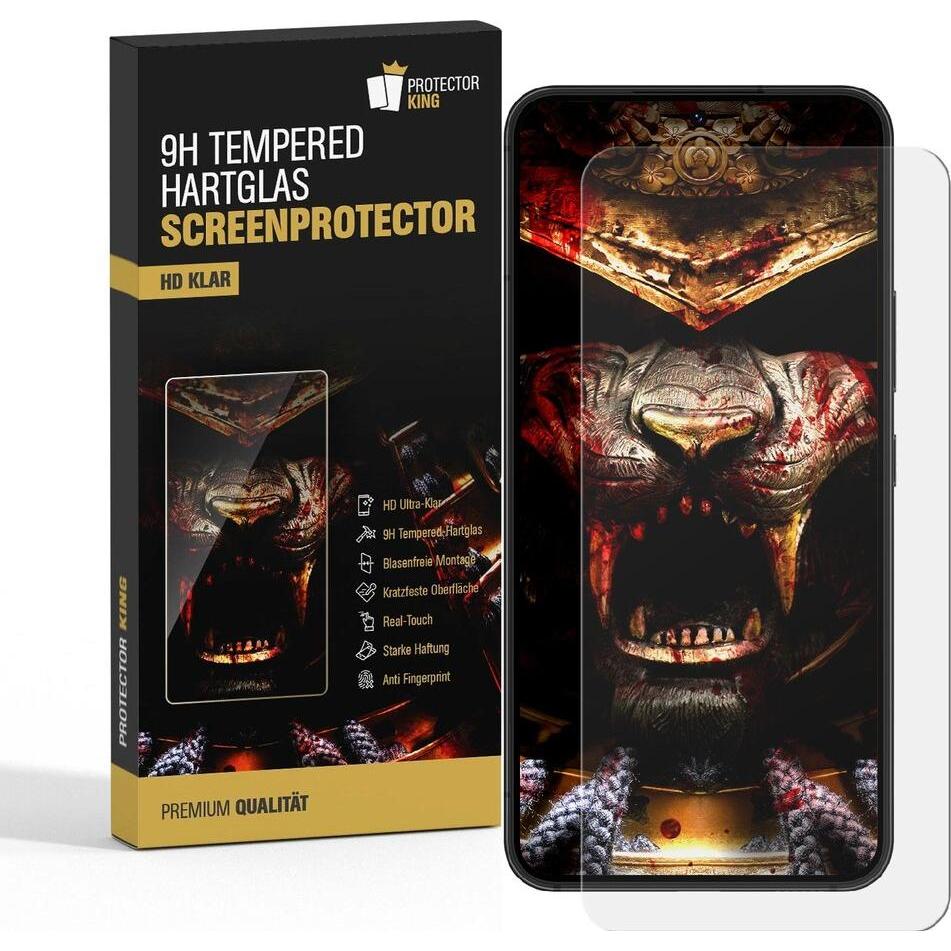 Thumbnail - Protectorking 2x echtes Tempered 9H Panzerhartglas 3D KLAR (2 Stück, Samsung Galaxy S23 FE), Smartphone Schutzfolie