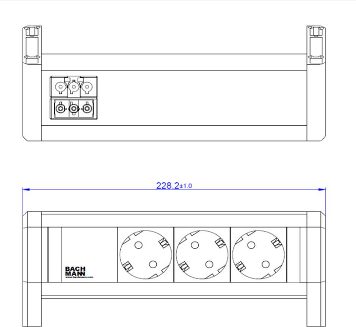 Produktbild Bachmann 902.0292 (3x, CEE 7/3)