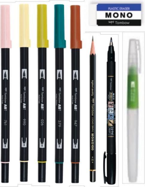 Actual product image Tombow Blended Lettering (Multicoloured, 6 x)