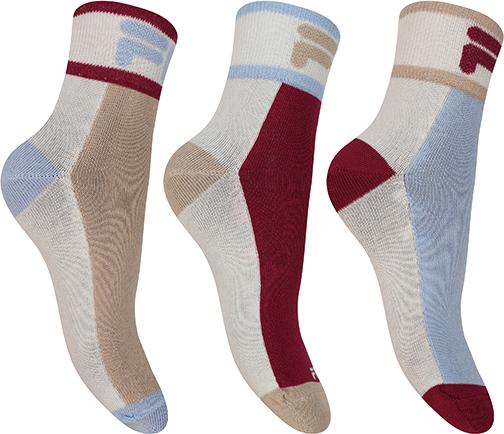 Produktbild FILA Woman Quarter Lifestyle Plain Socks 3 Pairs Pack (3er Pack, 39 - 42)