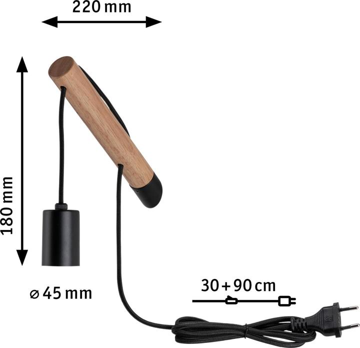 Actual product image Paulmann Kian wall reading light (E27)