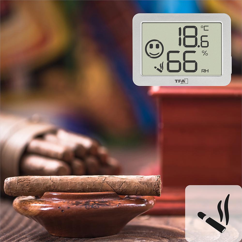 Thumbnail - TFA Thermo-Hygrometer dig., Thermometer + Hygrometer, Weiss