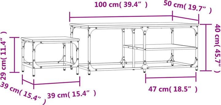 Produktbild vidaXL Satztisch