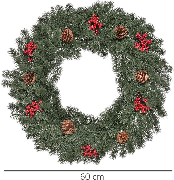 Produktbild Homcom Weihnachtskranz mit Schmuck