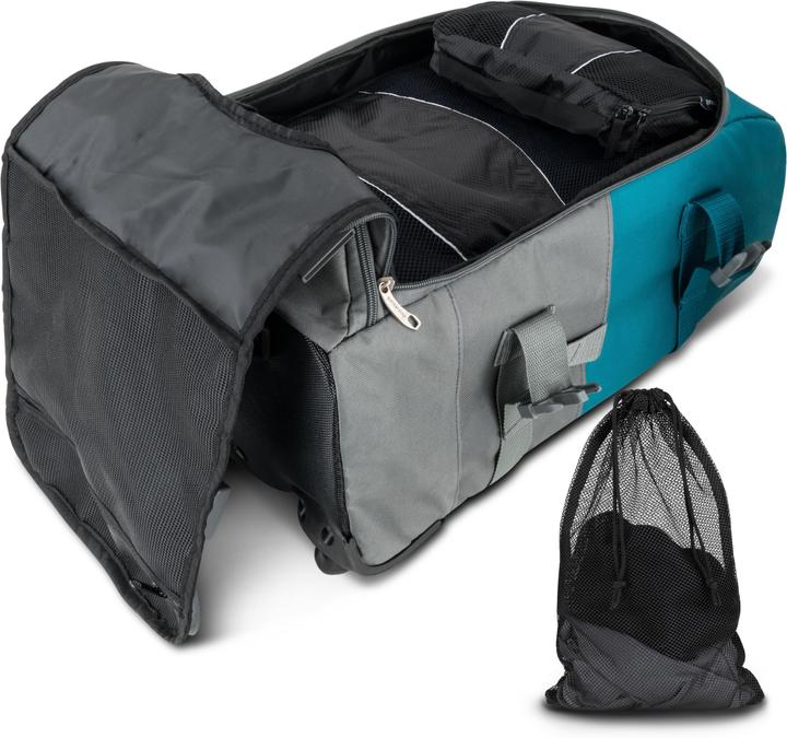 Actual product image Normani Reisetrolley mit Rucksackfunktion 90 L mit 5 Kleidertaschen (90 l)