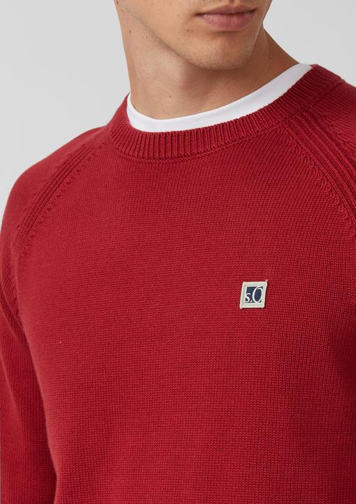 Produktbild s.Oliver Strickpullover Strickpullover aus Baumwolle mit Raglanärmeln (3XL)