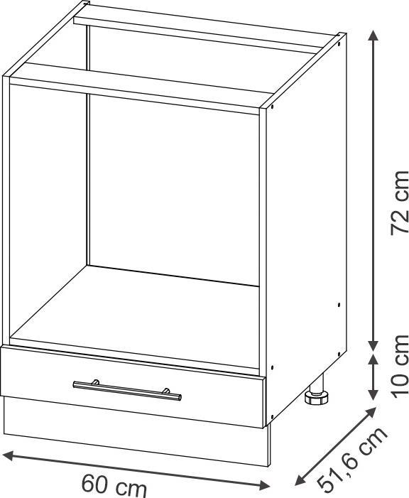 Immagine prodotto Vicco Herdumbauschrank Fame-Line (60 x 51.60 x 82 cm)