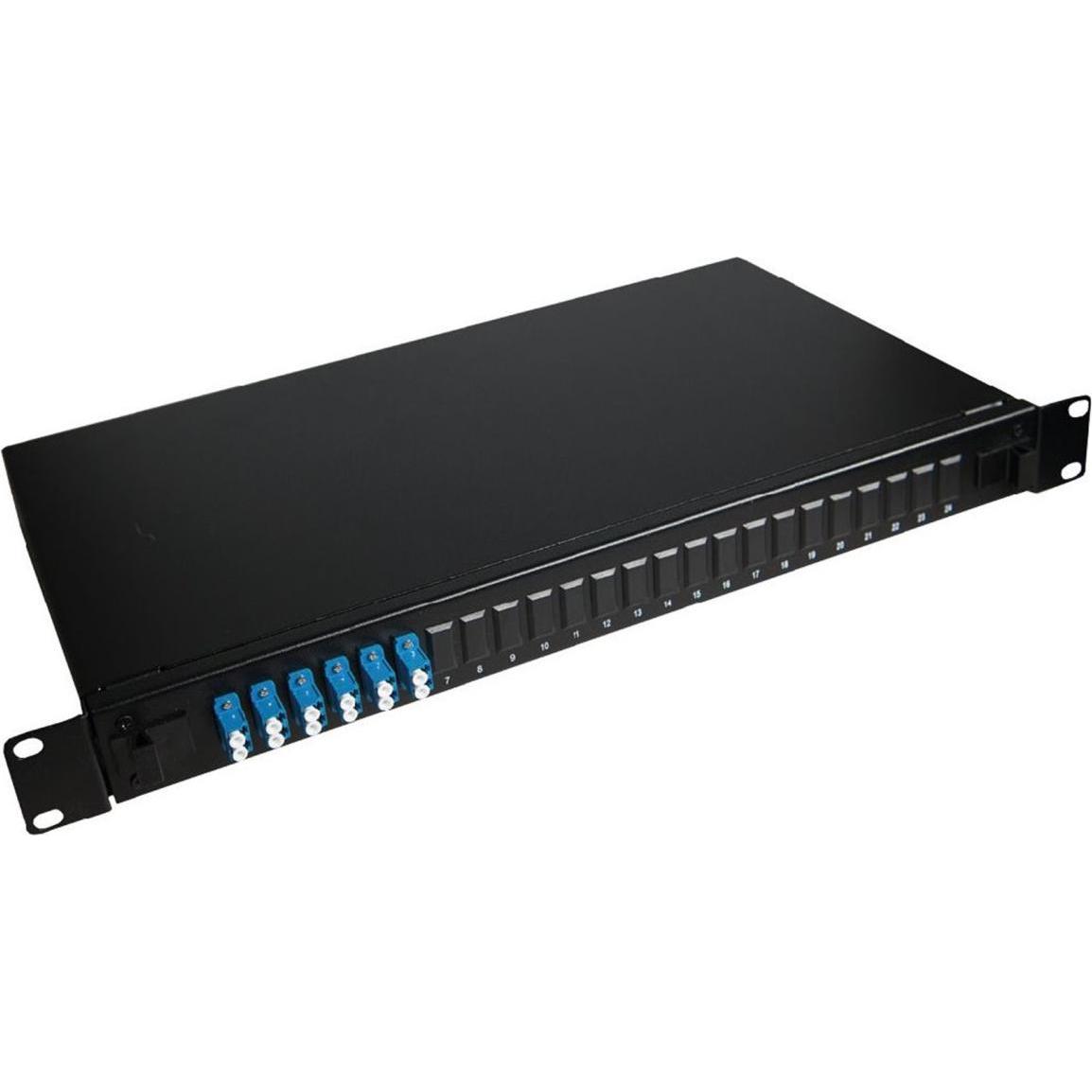 Thumbnail - Lanview patch-panel - 1U - 19", Server Zubehör, Schwarz