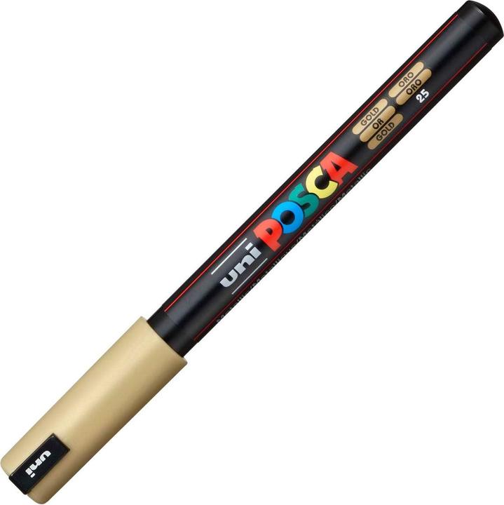 Actual product image Posca PC-1MR Fineliner brand (Gold, 0.70 mm, 1 x)