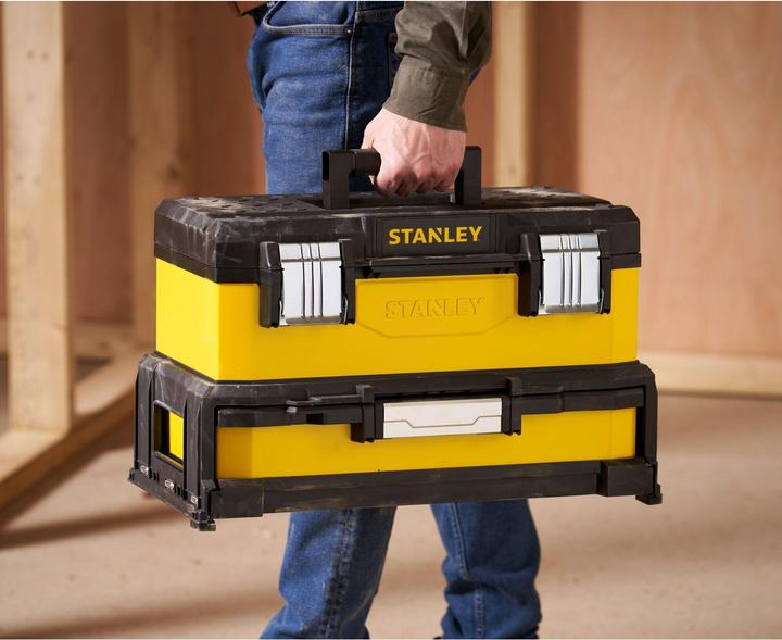Actual product image Stanley Tool box metalplastic with integrated drawer (1 Piece)
