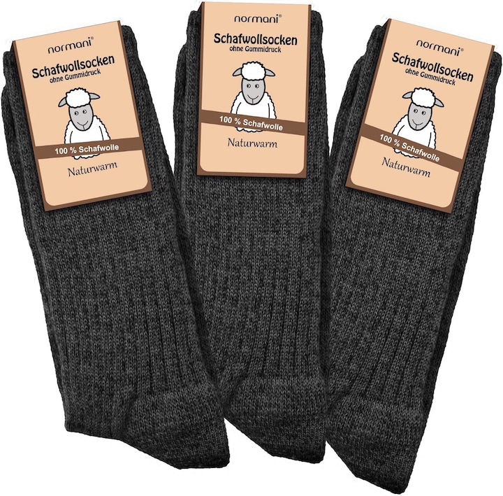 Produktbild Normani 3 Paar Schafwollsocken (3er Pack, 47 - 50)