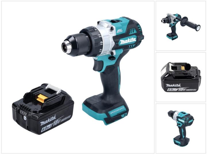 Actual product image Makita DHP 486 G1 Battery impact drill 18 V 130 Nm Brushless + 1x battery 6.0 Ah - without charger (Rechargeable battery operated)