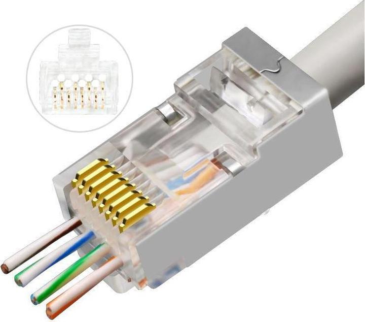 Produktbild MicroConnect Modular EZ Plug RJ45 8P8C CAT6 (F/UTP, CAT6)