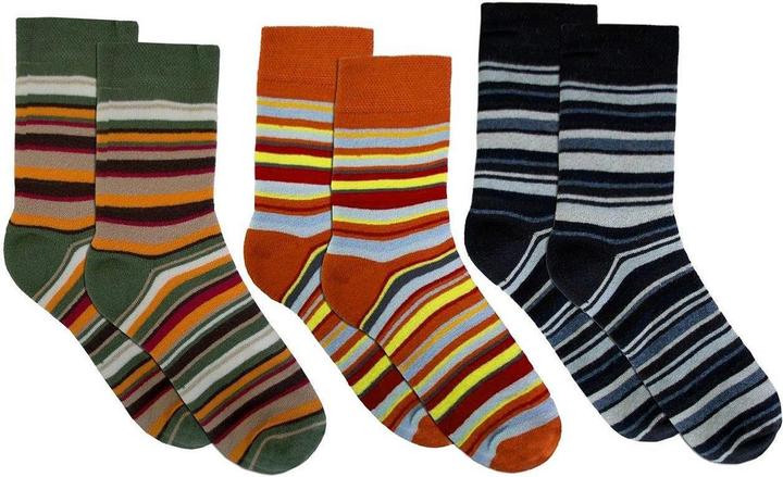Produktbild Normani Kinder-Ringel-Thermosocken (3er Pack, 23 - 26)