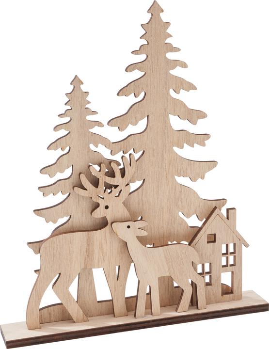 Produktbild VBS Holz-Steckmotiv "Rehe am Waldesrand", 5-tlg.