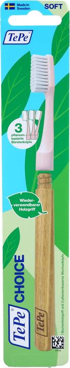 TePe Choice toothbrush with 3 interchangeable heads (Soft, 1 x)
