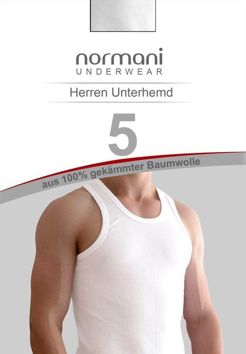 Produktbild Normani 5 Stück Herren-Unterhemd Doppelripp (XS)