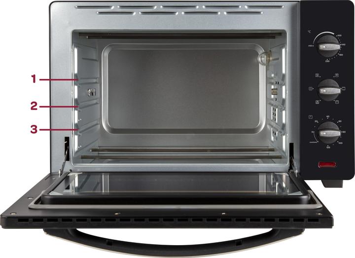 Productafbeelding Inventum OV457B - Vrijstaande heteluchtoven - Zwart - 45 liter