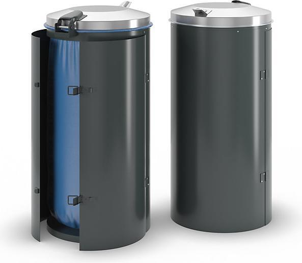 Produktbild kaiserkraft Stahlblech-Abfallsammler für 120-l-Sack (120 l)