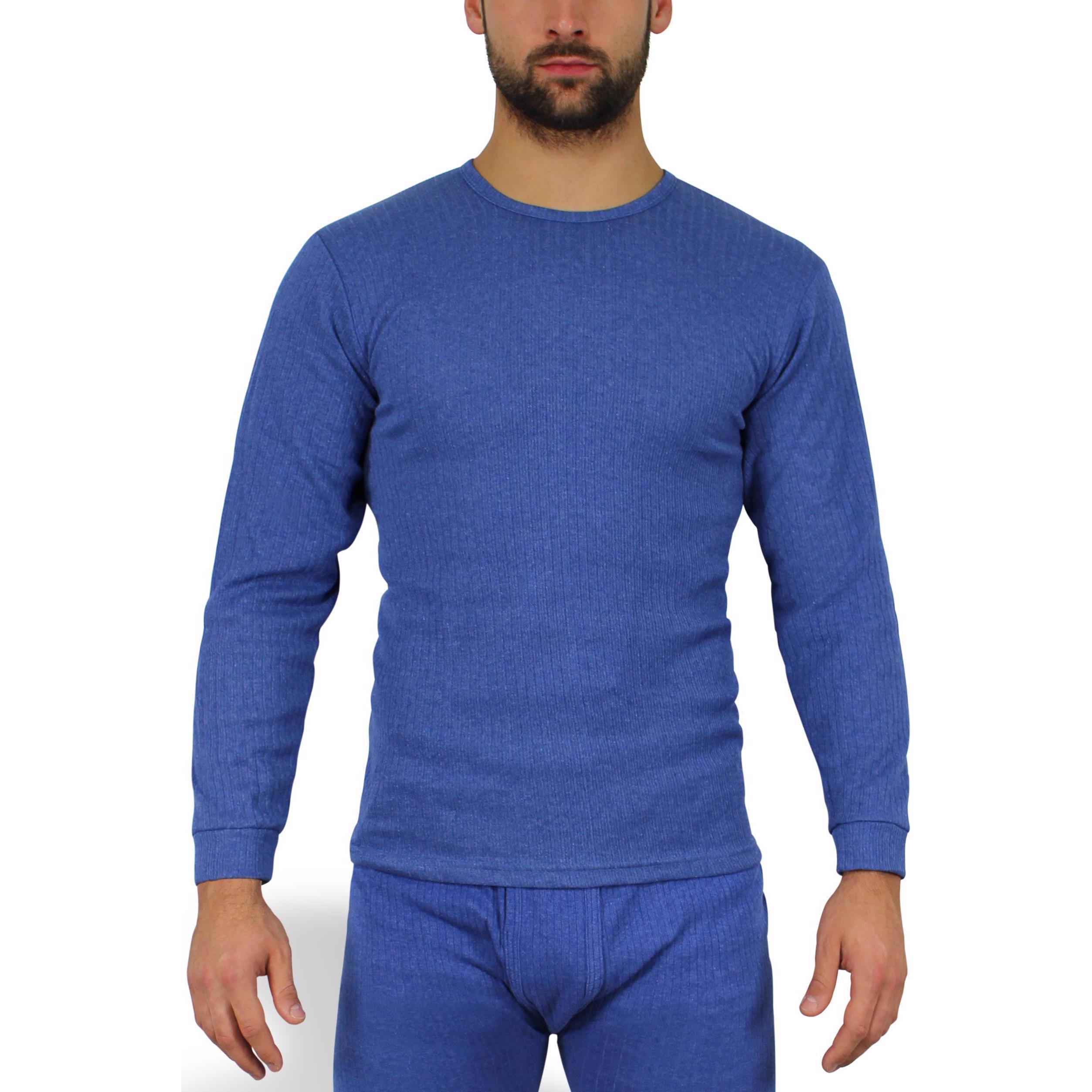 Normani, Herren, Shirt, Herren Thermo-Unterhemd, Blau, (9XL)