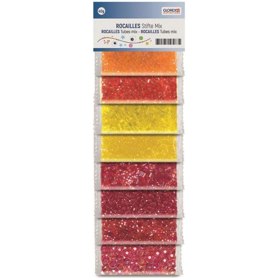 Glorex Rocailles/Stifte Mix, Orange