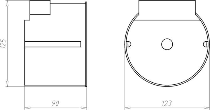 Actual product image Kaiser Recessed light junction box w