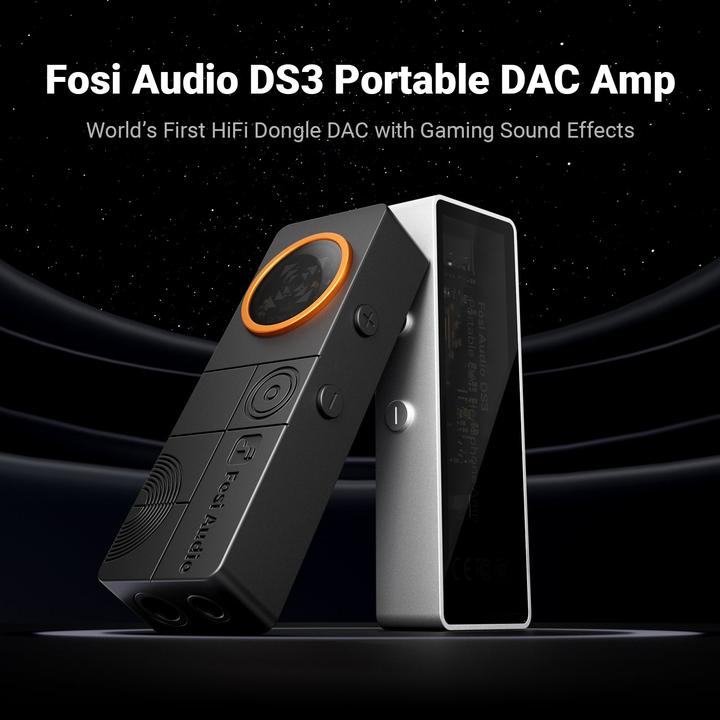Produktbild Fosi Audio DS3, 32 Bit/768kHz DAC + Kopfhörerverstärker black (USB-DAC)