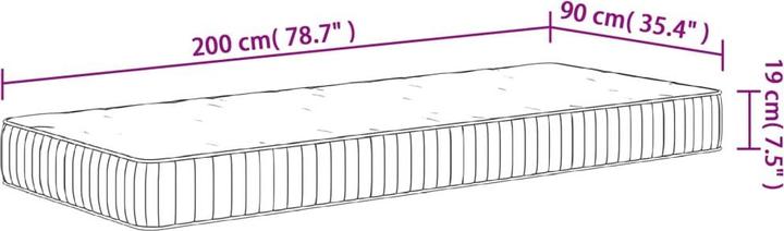 Immagine prodotto vidaXL Jeronima (90 x 200 cm)