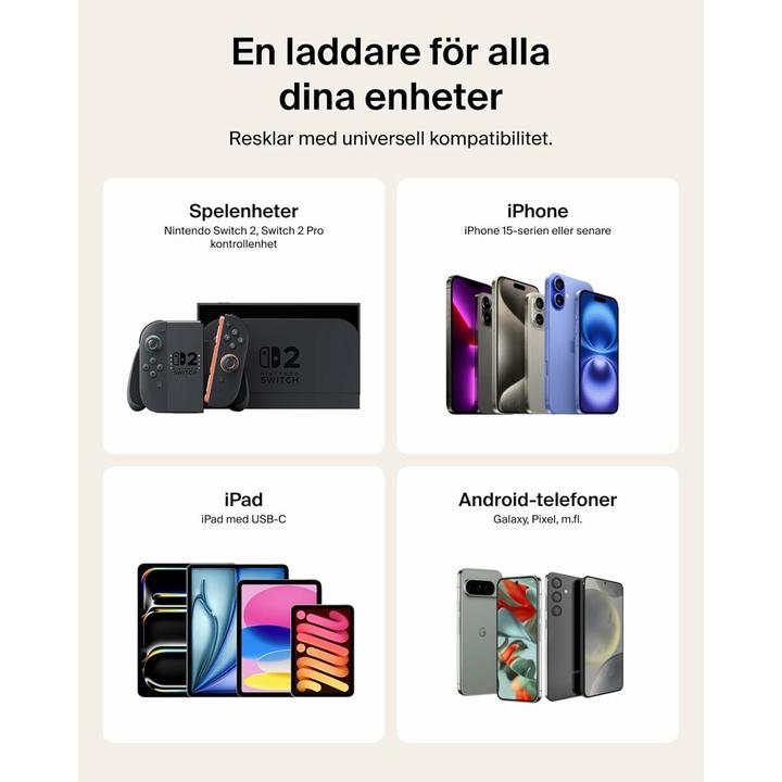 Produktbild Belkin USB-C/USB-C Gaming Kabel 2m gefl. Switch 2 ENA008hq2MBK (2 m, USB 2.0)