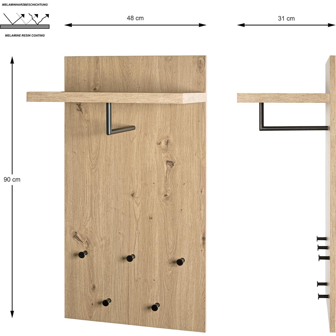 Thumbnail - HAKU Möbel, Garderobe + Kleiderhaken, Wandgarderobe