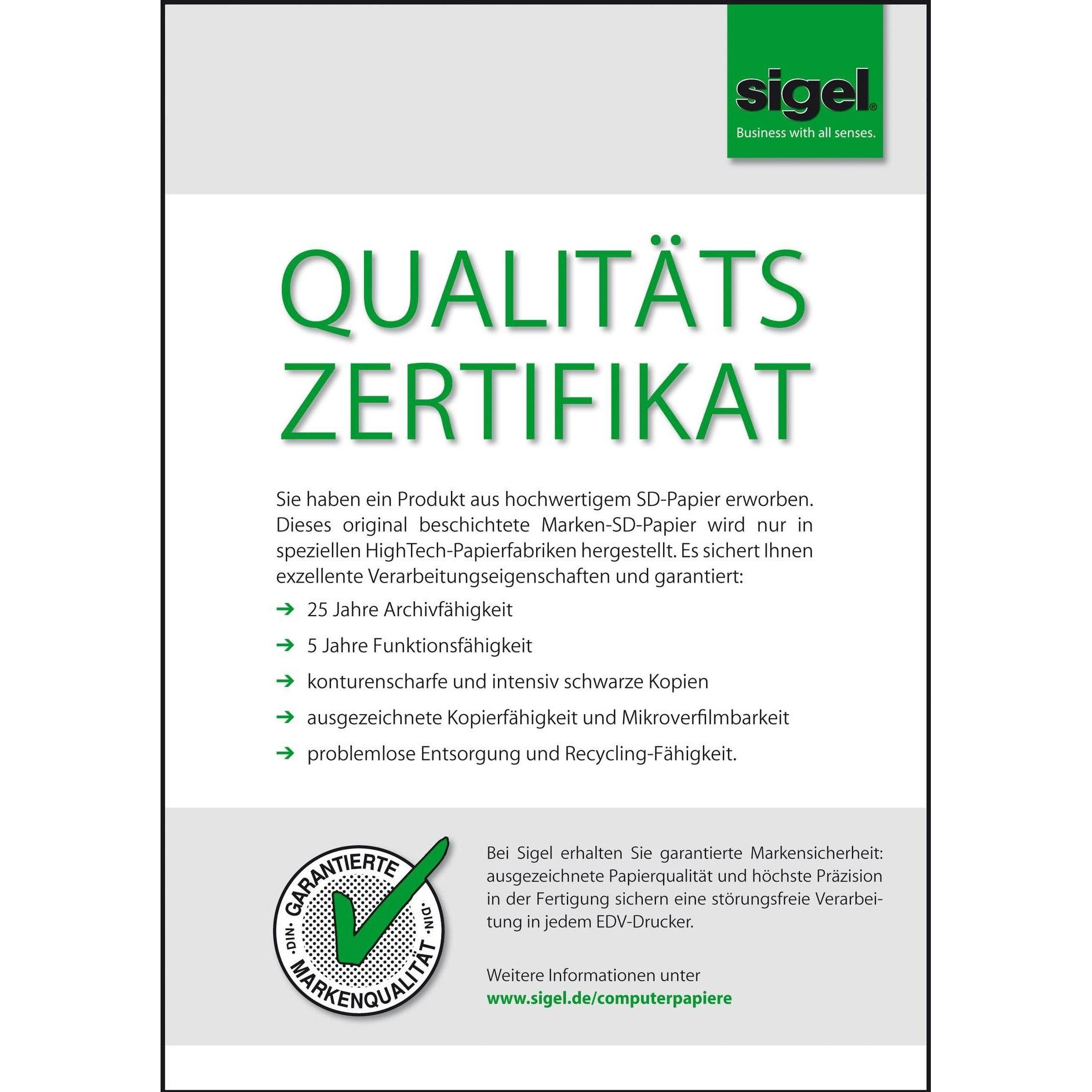 Thumbnail - Sigel, Kopierpapier, Computerpapier (60 g/m², 1000 x, Spezial)