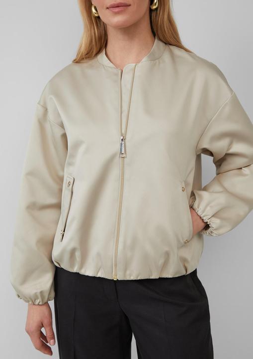 Immagine prodotto S.Oliver Outdoor-Jacke Satinierter Oversize-Blouson mit elastischem Saum (40)