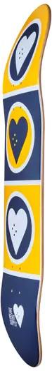 Actual product image Heart Supply Deck Only Squad Skateboard Yellow 7.75" 2021 (7.75")