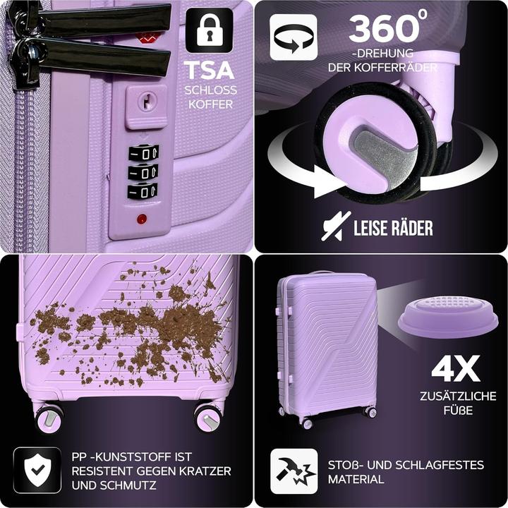 Image du produit DS-Lux Set de 3 valises de voyage