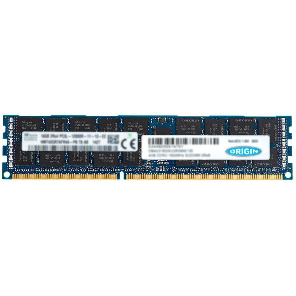 Origin Storage OM8G31600R1RX4E135 Modulo di memoria GB DDR3 ECC (1 x 8GB, 1600 MHz, DDR3-RAM, DIMM), Memoria RAM, Verde