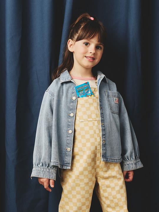 Produktbild Vertbaudet Weites Mädchen Jeanshemd (98)