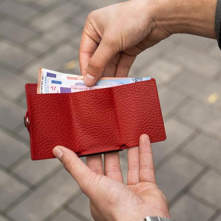 Produktbild Slimpuro Geldbörse Leder genarbtfür 12 Karten