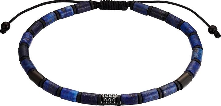 Produktbild True Rebels Herren Armband - 39026 (Edelstahl, Hämatit, Lapislazuli, Zirkonia)