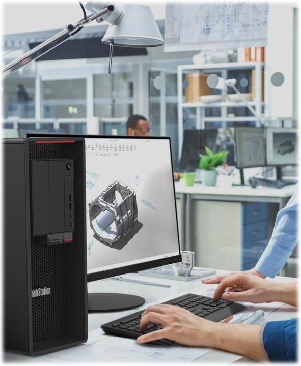 Actual product image Lenovo ThinkStation P620 (AMD Ryzen ThreadRipper PRO 5945WX, 32 GB, 512 GB)