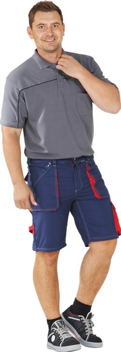 Produktbild Planam Shorts marine/rot S M (M)