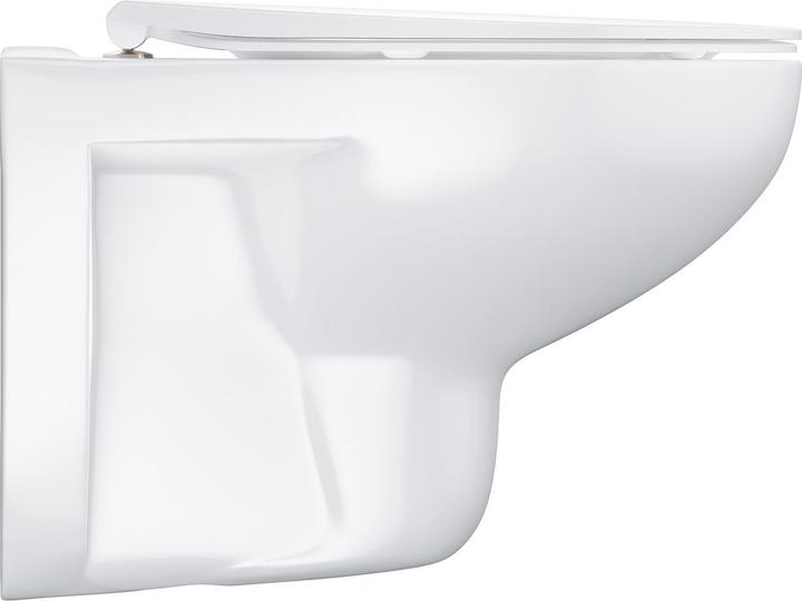 Image du produit Grohe WC suspendu à chasse d'eau Bau Keramik, avec siège, variante Slim, Soft-Close