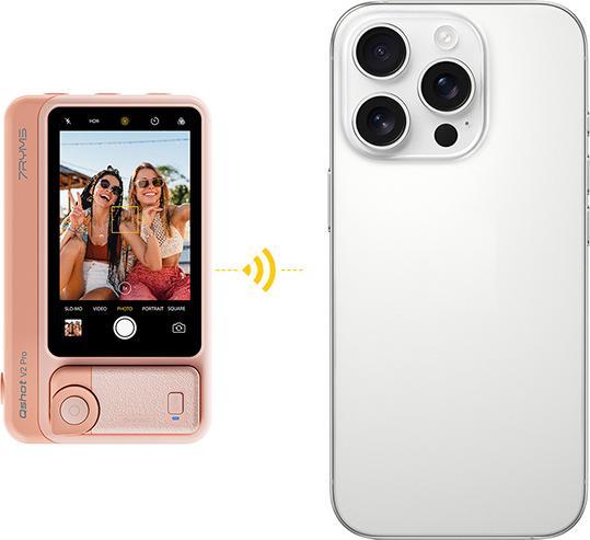 Actual product image 7Ryms Qshot V2 PRO Wireless Phone Monitor Screen Pink