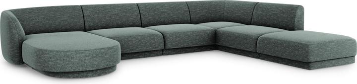 Image du produit Micadoni Canapé D'Angle Panoramique (Côté Droit), "Miley", 6 Places, 330x255x70Fabriqué en Europe (Paysage de canapé)