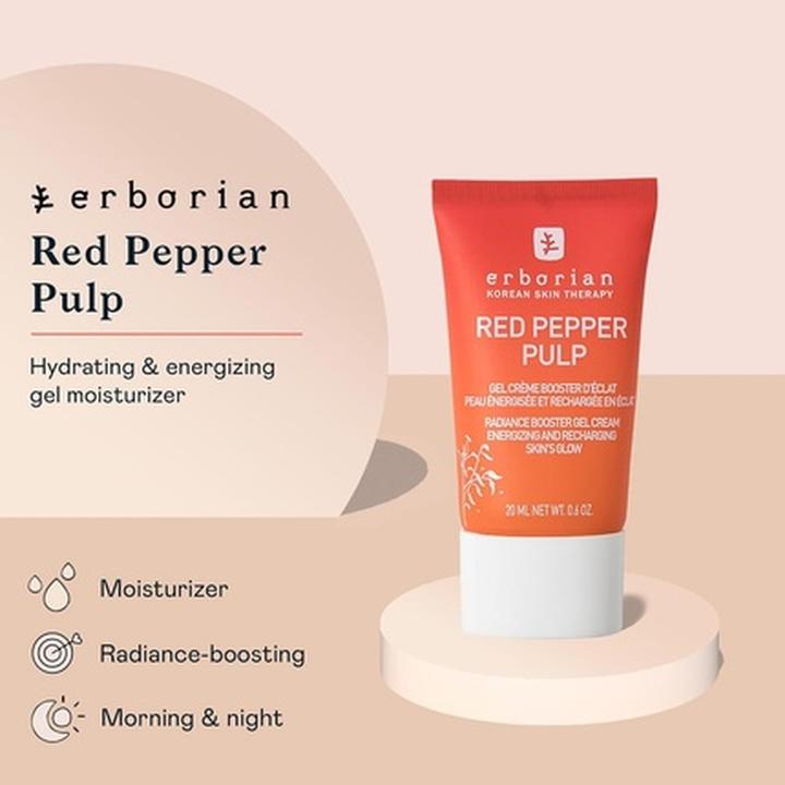 Actual product image Erborian Red Pepper Pulp Radiance Booster Gel Cream (20 ml, Face gel)